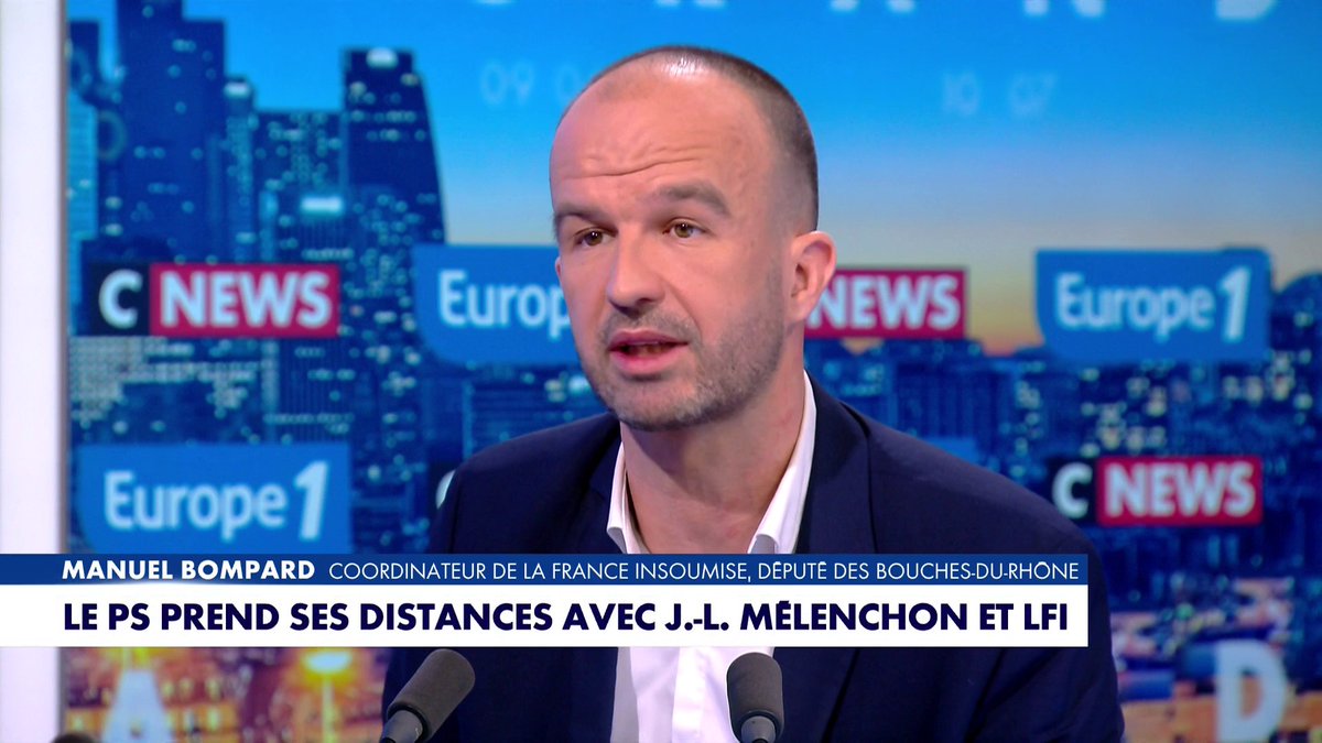 «Partout où nous ne serons pas en tête au deuxième tour des municipales, nous proposerons de créer un front antifasciste», estime Manuel Bompard, dans #LaGrandeInterview Toute l'info est à retrouver sur