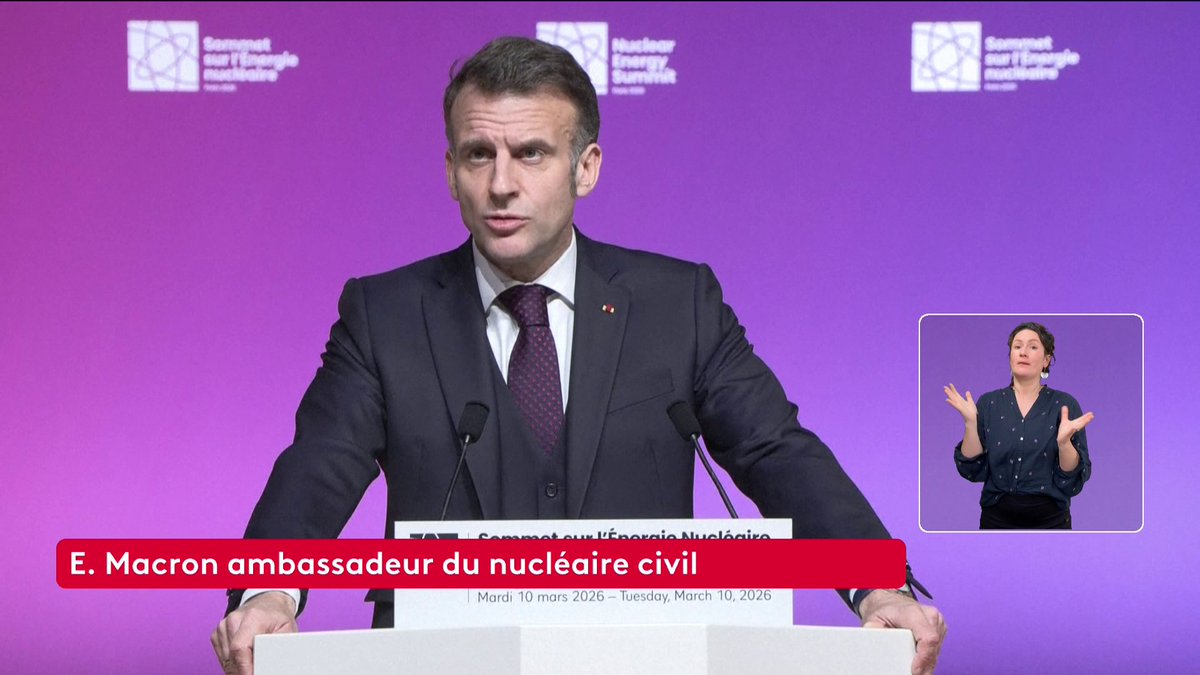 🔴 🗣Emmanuel Macron au sommet du nucléaire à Paris : "Nous voulons plus d'indépendance, et on voit dans le contexte actuel, combien, lorsqu'on est trop dépendants des hydrocarbures, cela peut devenir un instrument de pression, voire de déstabilisation." #canal16