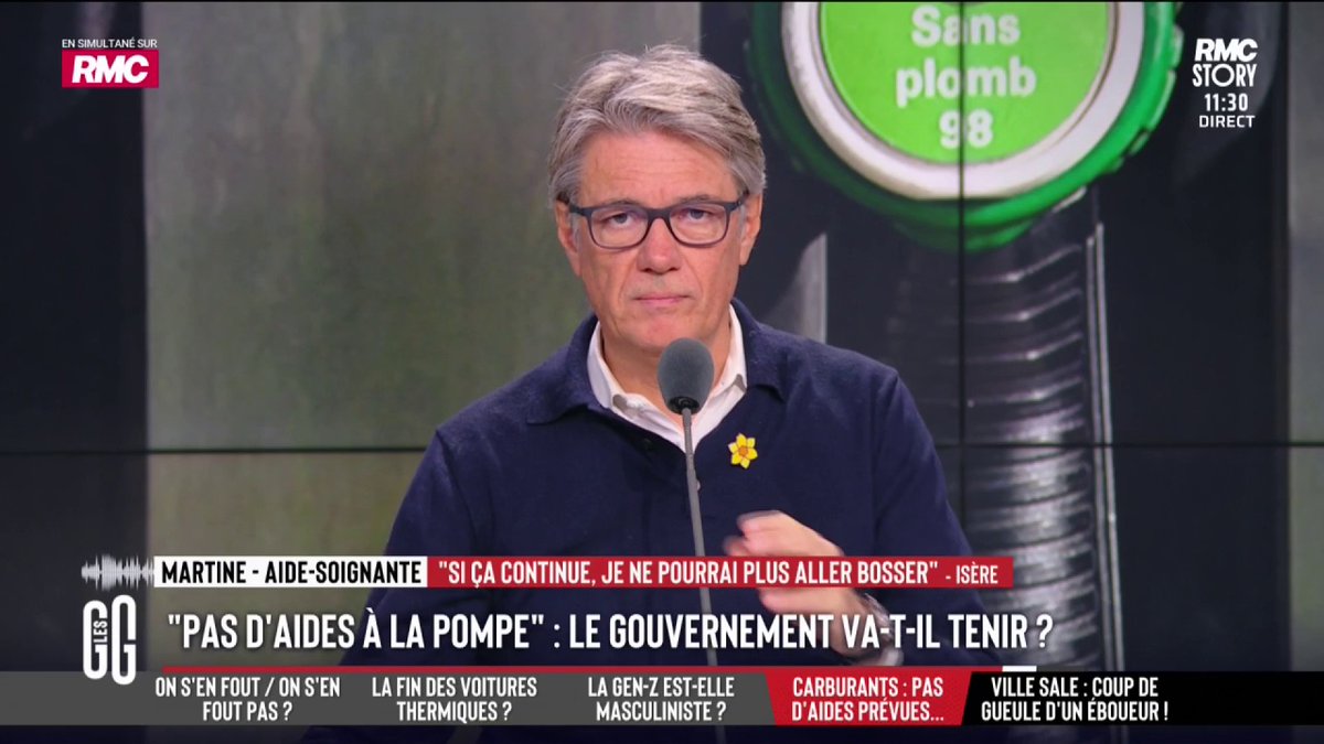 🚨 Le coup de gueule de Martine, aide-soignante : "Ces politiciens, ils ne savent pas ce que c'est de gagner 1.800 balles par mois, payer son loyer, sa bouffe, l'électricité, le carburant... Fermez-la ! Le Français, c'est une serpillière. La semaine prochaine, je ne vais pas pouvoir aller bosser avec 2 € le litre !" #GGRMC