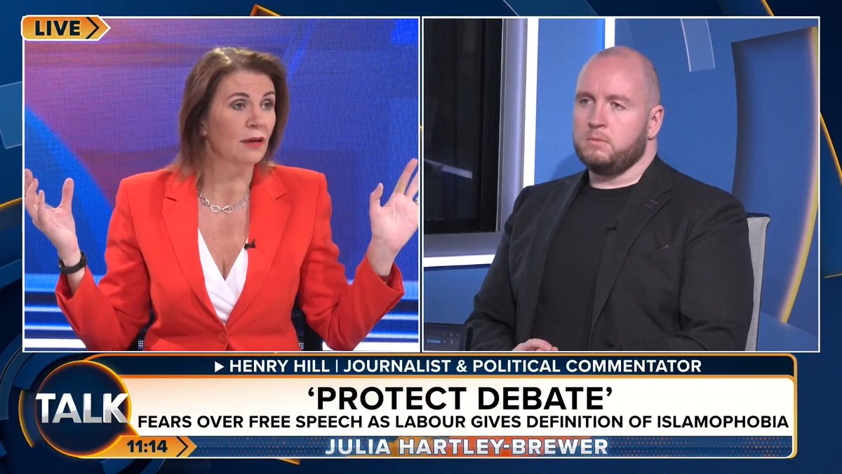 🚨"I would bring in a ban, day one, on face coverings. I do NOT respect women covering their heads or Halal killing of animals." Julia Hartley-Brewer asks whether or not her views are now classed as "Islamophobic" under Labour. Julia Hartley-Brewer