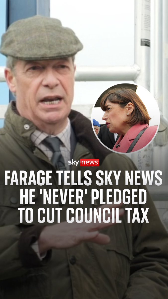Sky's Beth Rigby asks Nigel Farage about Reform UK pledging to cut council tax at local level, as well as his party's "inconsistent position" on the Iran war. Follow our politics blog for more: