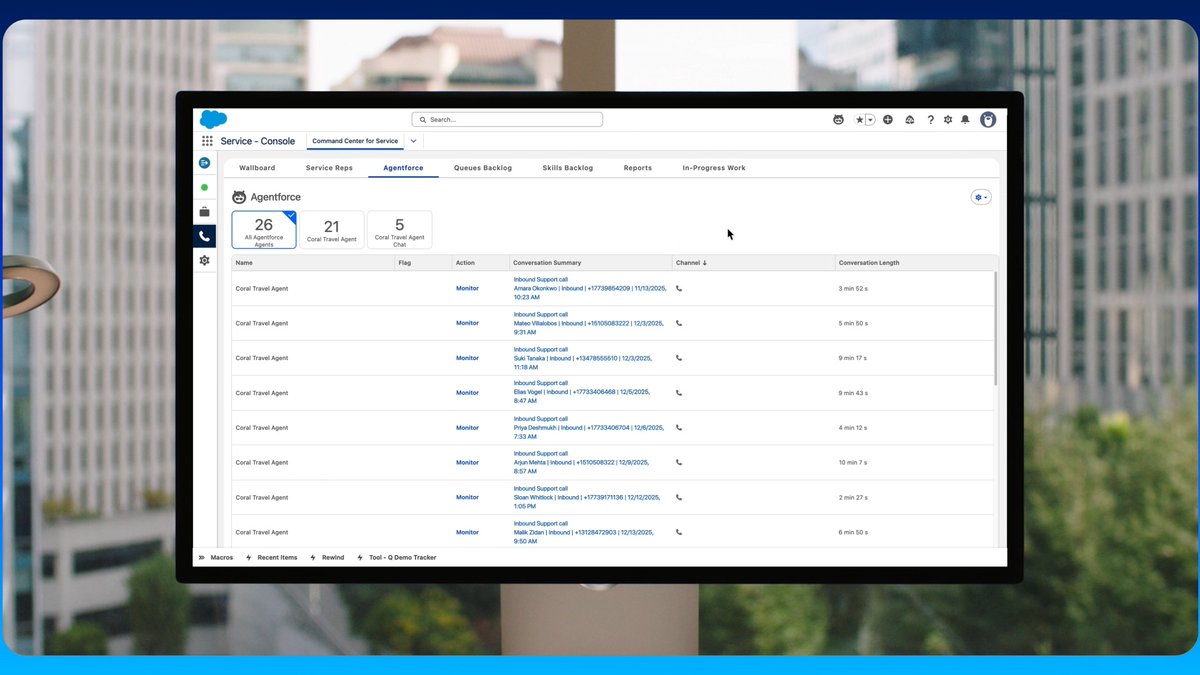 Agentforce Contact Center is built different. Voice, CRM, digital channels, and AI agents — one platform, no patchwork.