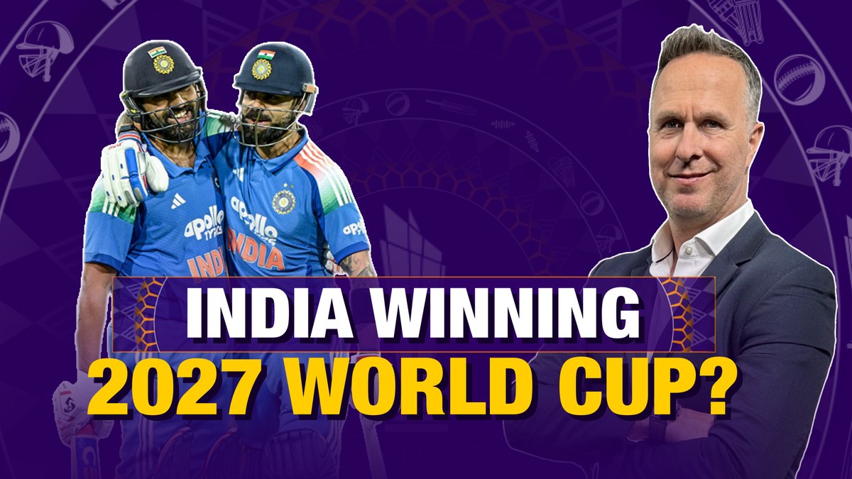 Are India favourites to win the 2027 ODI World Cup❓ Michael Vaughan & Ajinkya Rahane discuss, on Cricbuzz Live 📺 #T20WorldCup #INDvNZ