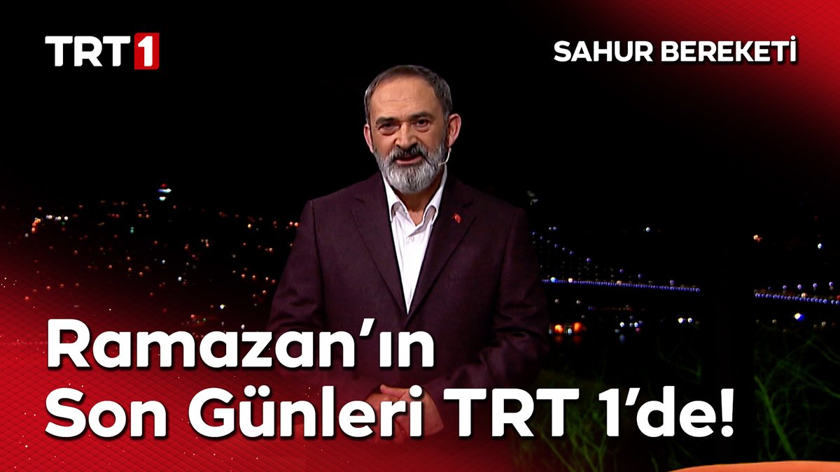 “Kalplerimize bir hilal gibi doğan Ramazan, şimdi vedaya hazırlanıyor.” Dursun Ali Erzincanlı ile Sahur Bereketi, Ramazan ayı boyunca her gün canlı yayınla TRT 1’de.