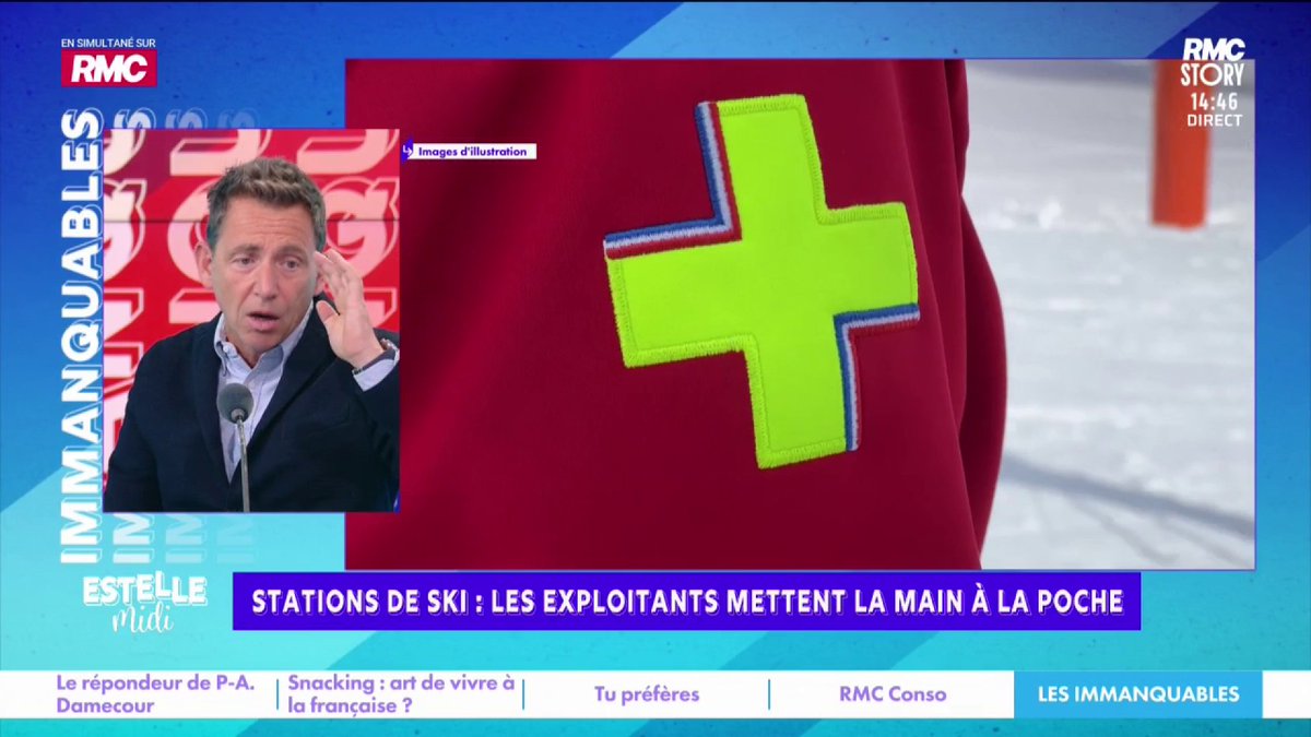 ⛷️ Ski 🎙️ Daniel Riolo : "Il y a une pression sociale autour du ski ! Les gens font la queue 2h pour un tire-fesse ! Un saucisse-frites 20 balles... tu manges de la m**** ! Les courses, 3 objets : 120€ ! Tu vas au Skiset pour la location 2h de queue pour des pompes qui puent !"