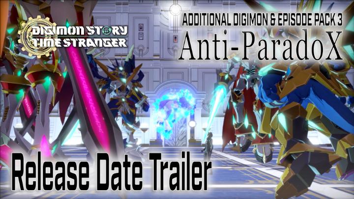 The X Program can also be called... the Digimon Elimination Program. Additional Digimon &amp; Episode Pack 3 "Anti-ParadoX" will be available March 11 16:00 PDT / March 12 00:00 CET in Digimon Story Time Stranger!