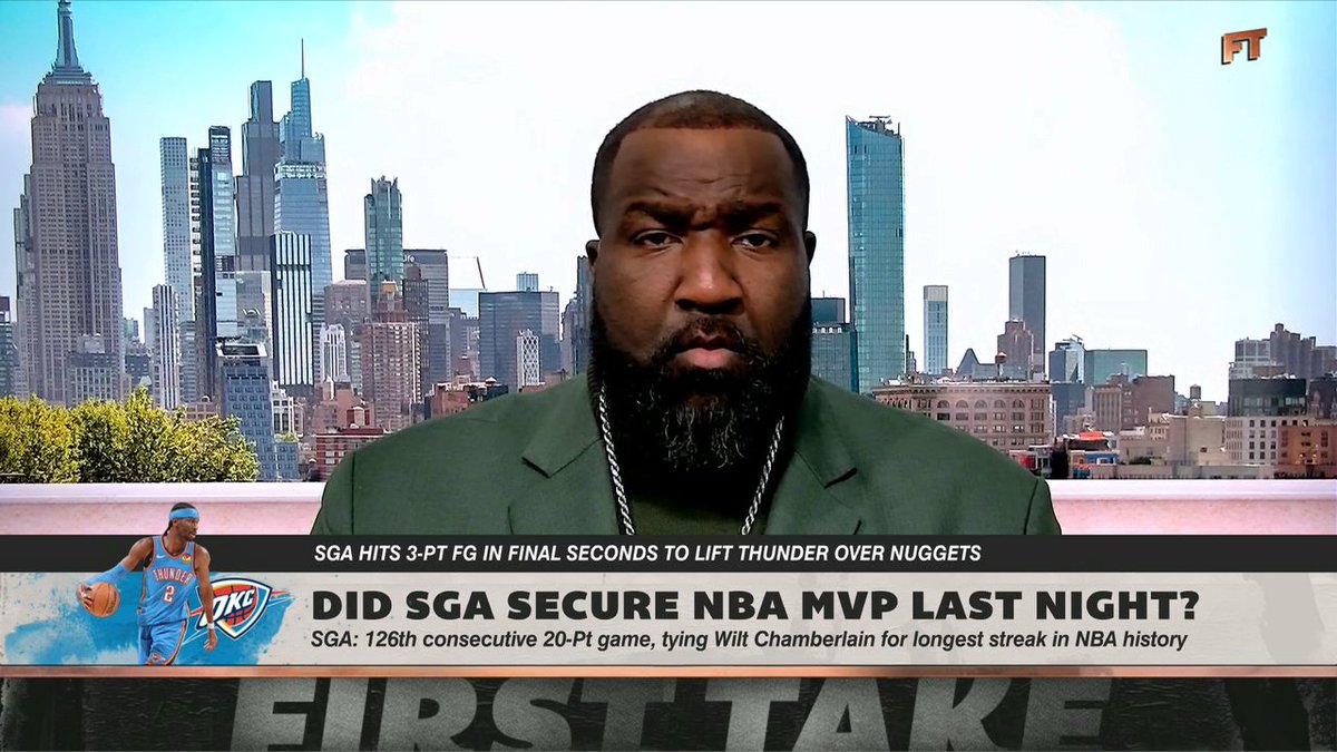.Kendrick Perkins says SGA is "the best player in the world." ๐