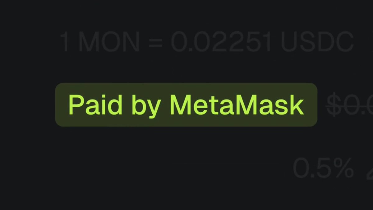 What do we say to gas? Not today. 👀 You can now freely swap and interact with Monad in MetaMask. The gas is on us!