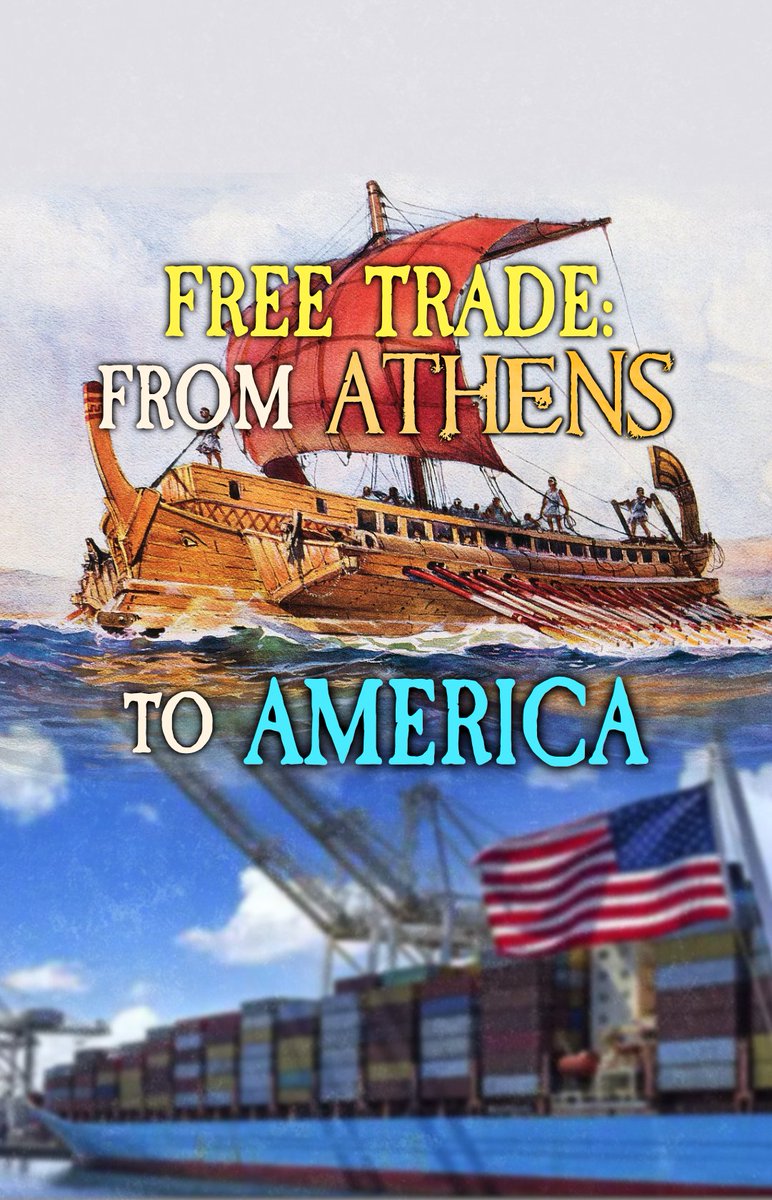 Ancient Athens was once one of the richest places in the world. Why? Free trade! “Freedom to do business was greater than in any country in the world today,” explains historian @JohanKNorberg. Here’s how trade CREATES wealth: