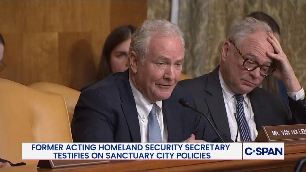 Sen. Van Hollen: "Is Renee Good a domestic terrorist?" Former DHS Acting Secy. Chad Wolf: "I would have wait for the investigation to play out before I rendered any decision." Sen. Van Hollen: "By taking no position…you are taking a position."