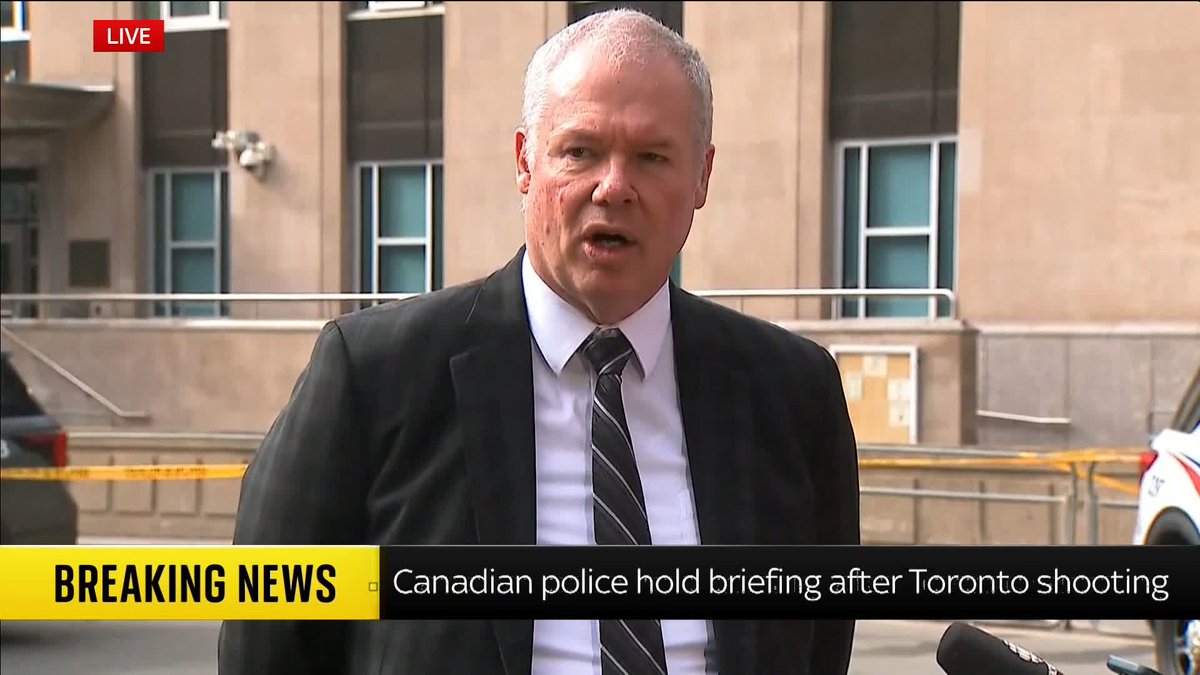 BREAKING: A shooting outside the U.S. consulate in Toronto is being investigated as a 'national security incident'. Canadian police are giving an update on the situation. 🔗 📺 Sky 501