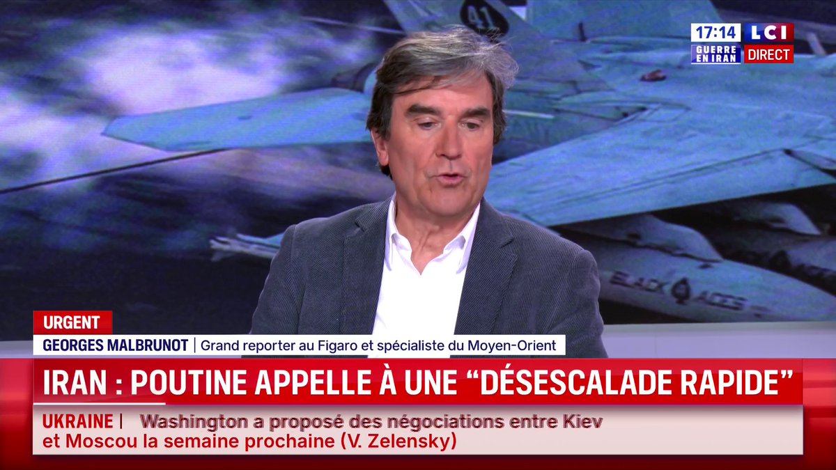 🔴 Vladimir Poutine appelle à une "désescalade rapide" lors d'une conversation avec le président iranien, rapporte le Kremlin