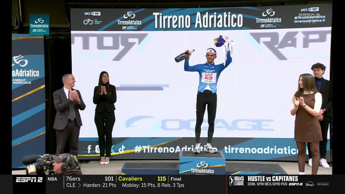¡DEL TORO ES LÍDER! 🤩🔥 😎 Tras la carrera de hoy, Isaac Del Toro se coloca como nuevo líder en la clasificación general de la Tirreno Adriático.