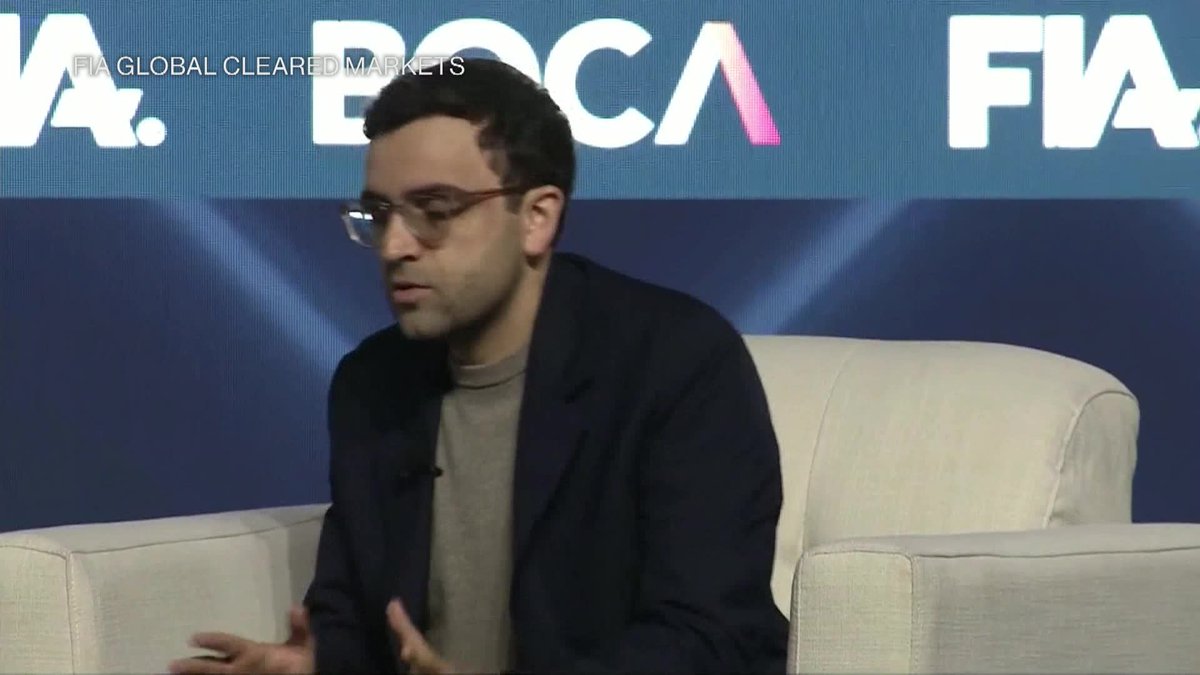 Kalshi CEO Tarek Mansour says the company, an online prediction market, is committed to following the rule of law. He speaks to Bloomberg's Tim Stenovec at the FIA Global Cleared Markets conference in Boca Raton, Florida
