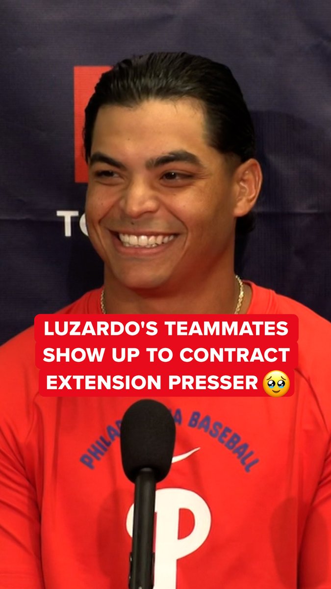 Look who showed up to support Jesús Luzardo during his press conference for a big-time extension with the Phillies.