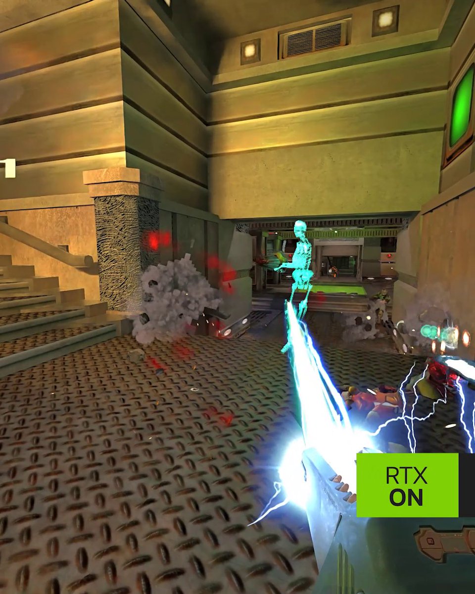 Originally released at GDC 2000, the Area 15 – NVIDIA Bunker Quake III Arena map pushed GeForce GPU’s to their limits. 26 years later, modder WoodBoy has remastered it with #RTXRemix, adding path tracing, DLSS 4, new materials, RTX Remix Logic, and Advanced Particle VFX.