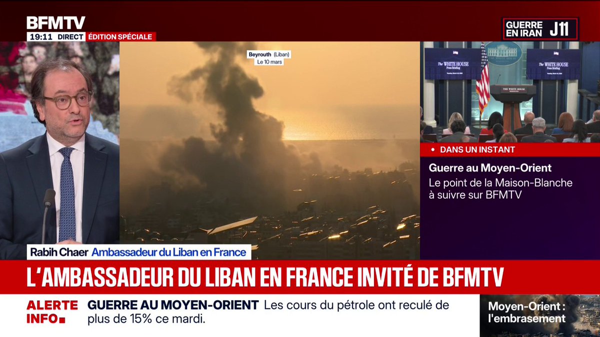 L’ambassadeur du Liban constate que c’est à tout le pays que Netanyahu fait la guerre et pas juste au Hezbollah…