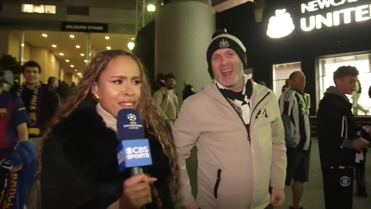 This Geordie fan caught everyone off guard 😂