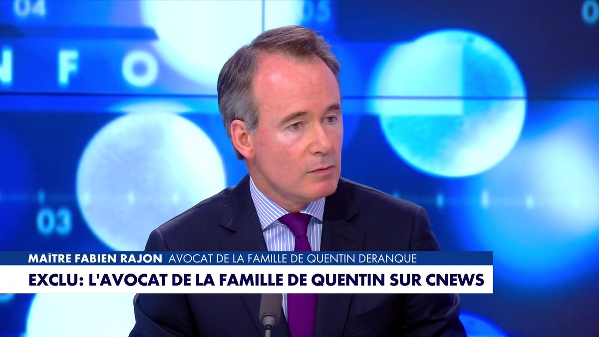 Maître Fabien Rajon (avocat de la famille de Quentin) : « Le crâne de Quentin avait des traces d’empreintes de chaussures. (...) La famille de Quentin est confrontée à une situation intenable. Cette famille a besoin de soutien. »