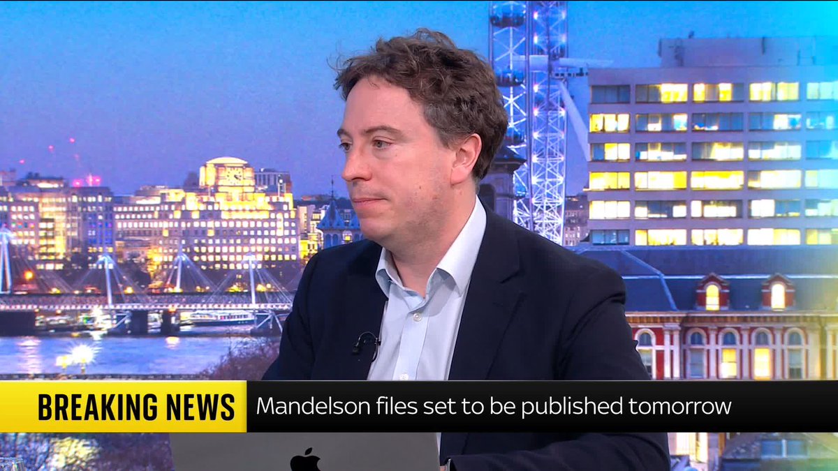 The first government documents on Peter Mandelson are expected to be released tomorrow, Sky News understands. A statement will follow PMQs, before hundreds of documents are published, says Sam Coates Sky. #PoliticsHub 📺 Sky 501 and YouTube