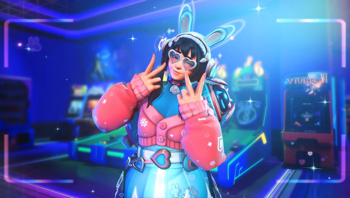 Overwatch Mei Hop Online! Mythic Skin Main screen 🐰💙 Available now in the #Overwatch Mythic Shop 🎮