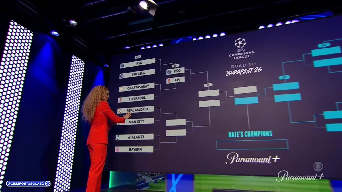 Always the professional 💅 Kate Abdo wastes no time filling in her 2025/26 UCL bracket 🏆