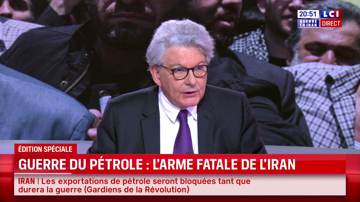 🔴 Régime iranien : « Si c’est pour le faire tomber comme on a fait tomber Kadhafi ou Saddam Hussein, ce sera une catastrophe », estime Thierry Breton. ▶️ Darius Rochebin