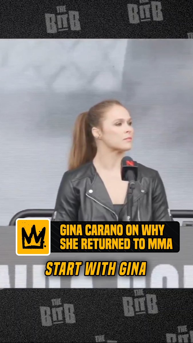 "Obviously, the motivation is that Ronda personally asked me, and she was quite the charmer. She asked me politely. She just inspired me." Gina Carano says Rousey motivated her to return to MMA. #RouseyCarano