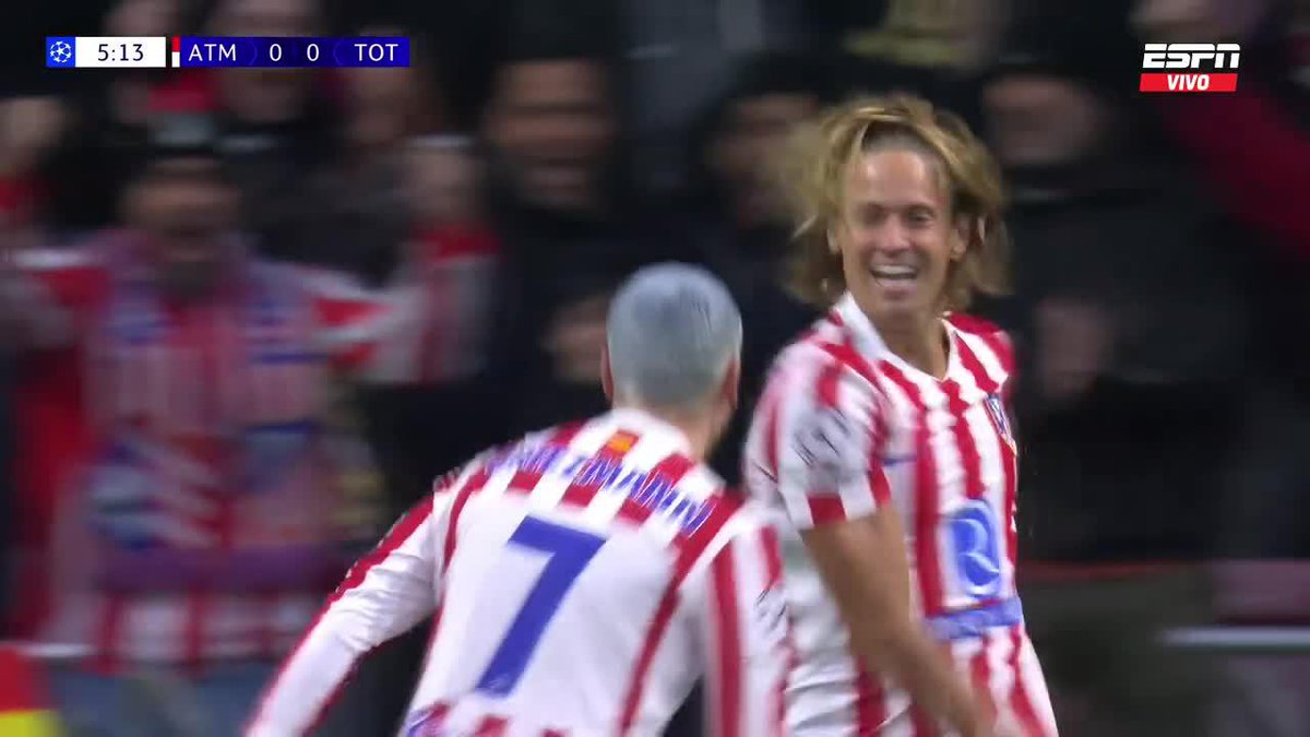 INCREÍBLE ERROR DEL ARQUERO, ASISTENCIA DE JULIÁN ÁLVAREZ Y GOL DE LLORENTE. ATLÉTICO 1-0 TOTTENHAM. 🏆🍿