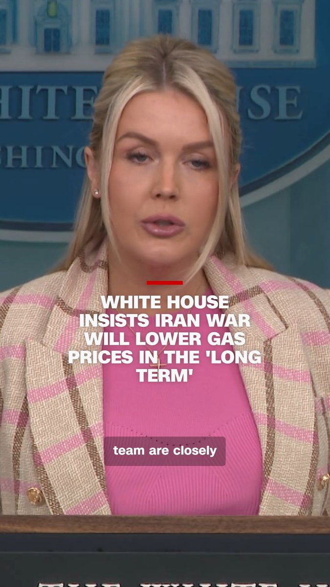 White House press secretary Karoline Leavitt argued Tuesday that the US' war with Iran will deliver lower gas prices for Americans over the "long term," despite the recent surge in energy costs around the globe. Read more: