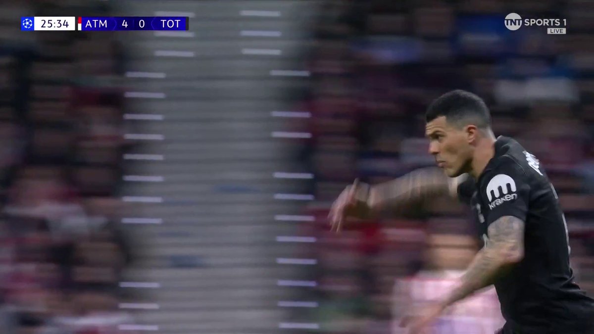 Five goals in under 26 minutes 🤯 Pedro Porro pulls one back for Tottenham Hotspur against Atlético Madrid! TNT Sports &amp; discovery+ UK