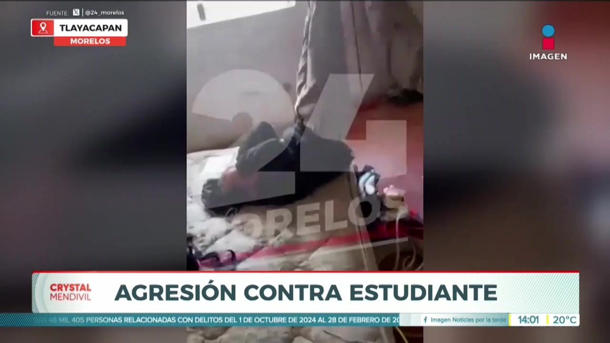 #Morelos | ¡A tablazos! Así fue "castigado" un estudiante de secundaria en Tlayacapan por sus compañeros por negarse a consumir drogas. Padres de familia exigieron mayor vigilancia para los estudiantes.