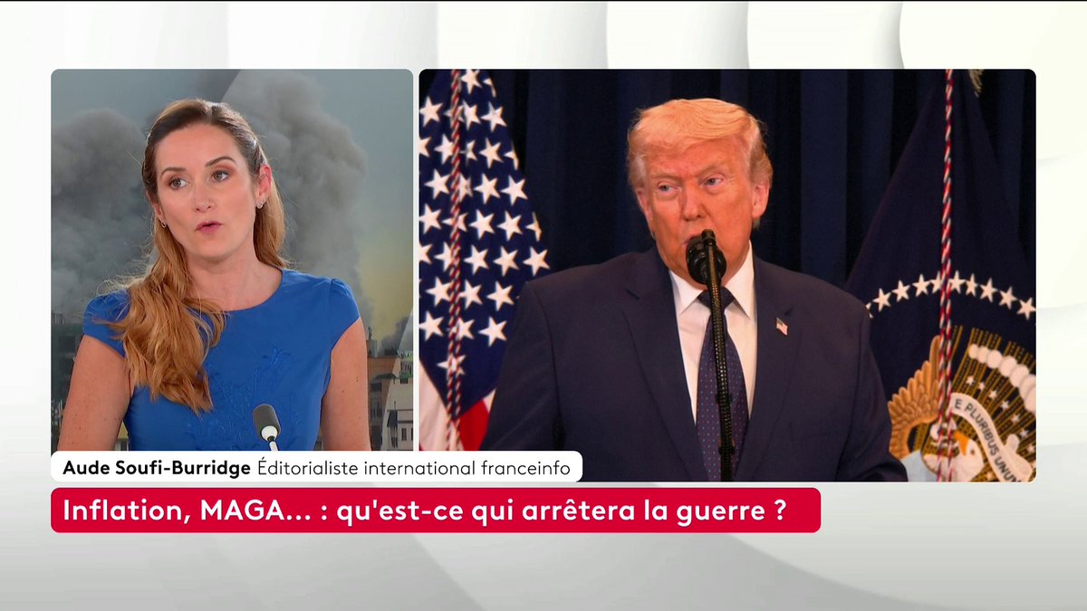 🔴 🗣️ Guerre au Moyen-Orient : "La base MAGA est plutôt pour mais pas pour une raison idéologique, juste parce que tout ce que fait Donald Trump, c'est bien", explique notre éditorialiste Aude Soufi Burridge (Aude Soufi Burridge). Loïc de La Mornais #SurLeTerrain #Canal16