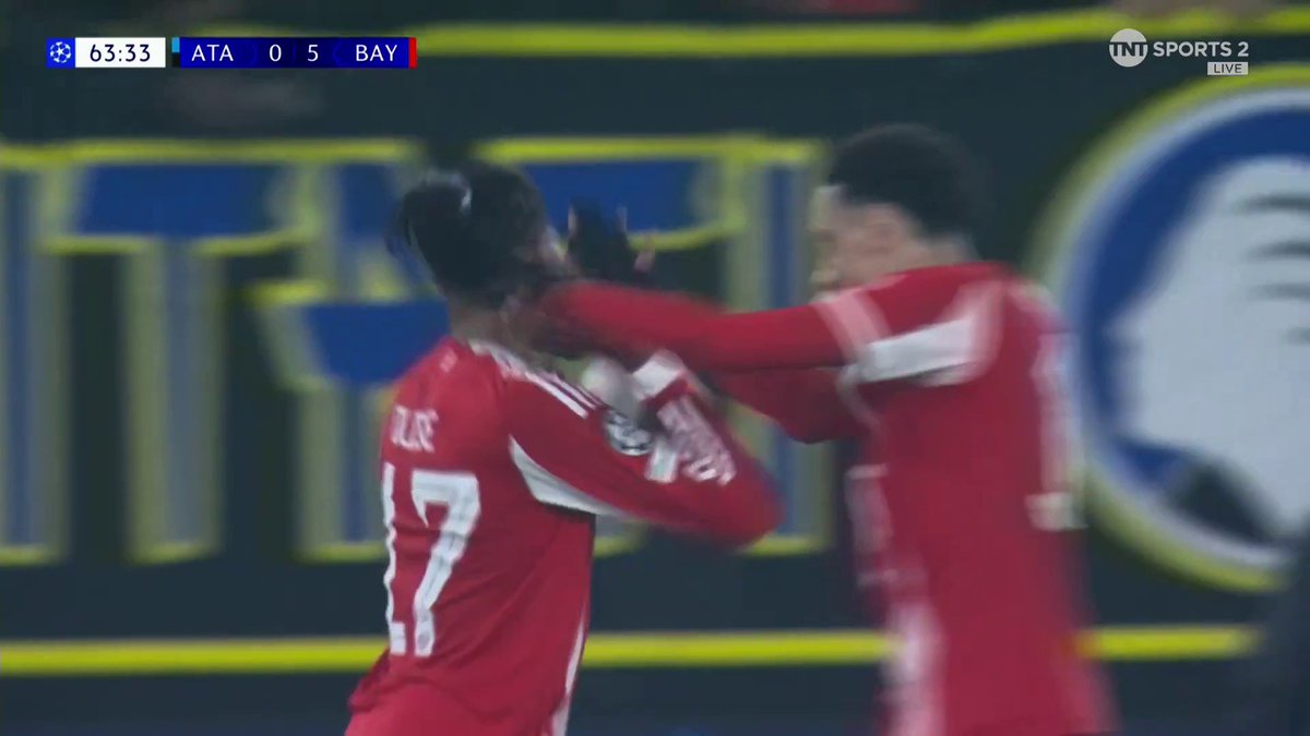 Michael Olise with another special strike to make it five for Bayern Munich 🤩 📺 TNT Sports &amp; discovery+ UK