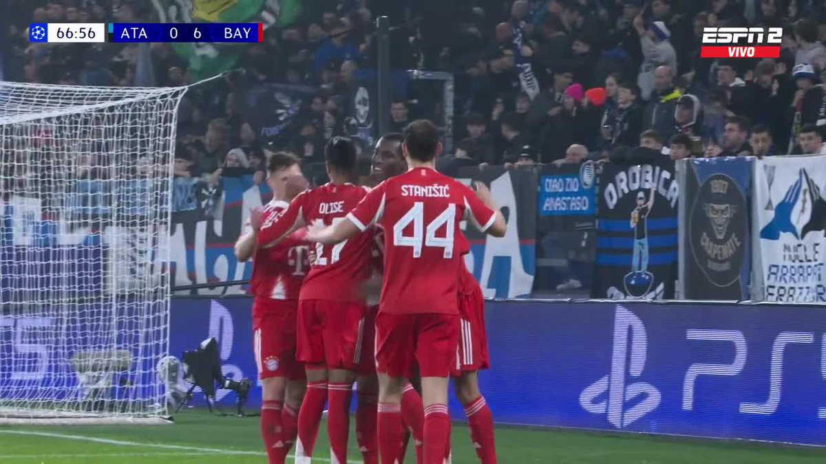 🏆🇩🇪 BAYERN MUNICH GOLEA ¡6-0! A ATALANTA COMO VISITANTE POR CHAMPIONS. Y falta la vuelta en Allianz Arena… 😅