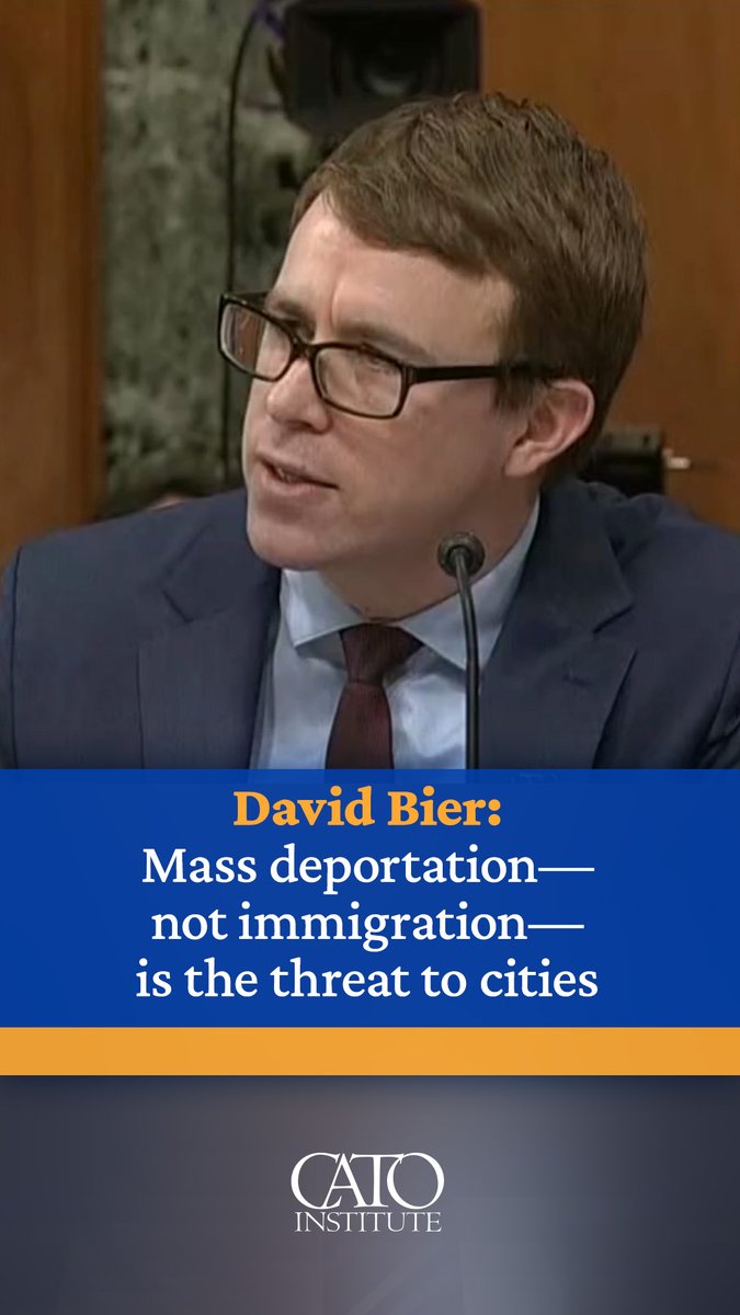 “A mountain of research proves that immigrants do not increase crime rates,” says Cato’s David J. Bier, testifying before a Senate Budget Committee hearing on sanctuary cities.