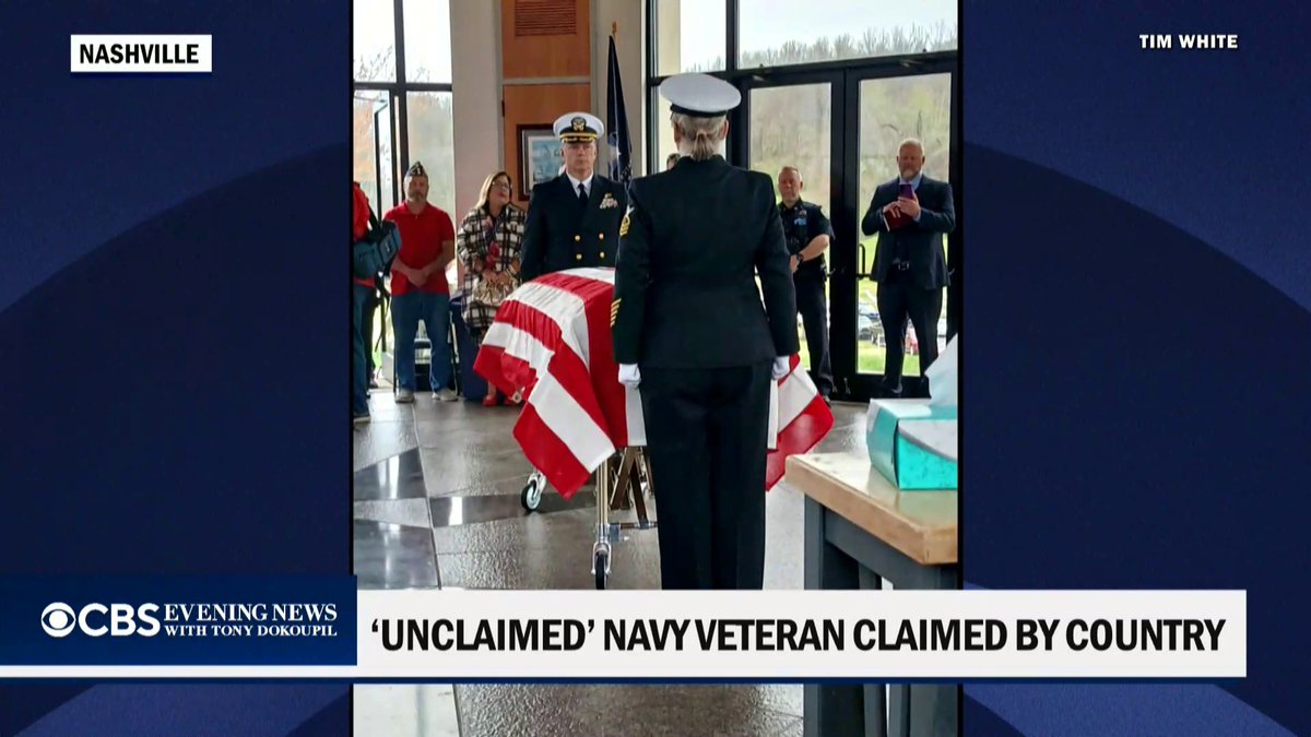 More than 150 strangers attended the funeral of Navy veteran Lonnie Wayman in Nashville, honoring a man with no known family. Through a federal program for unclaimed veterans, he received a full military burial — a reminder that his service to the country is not forgotten.