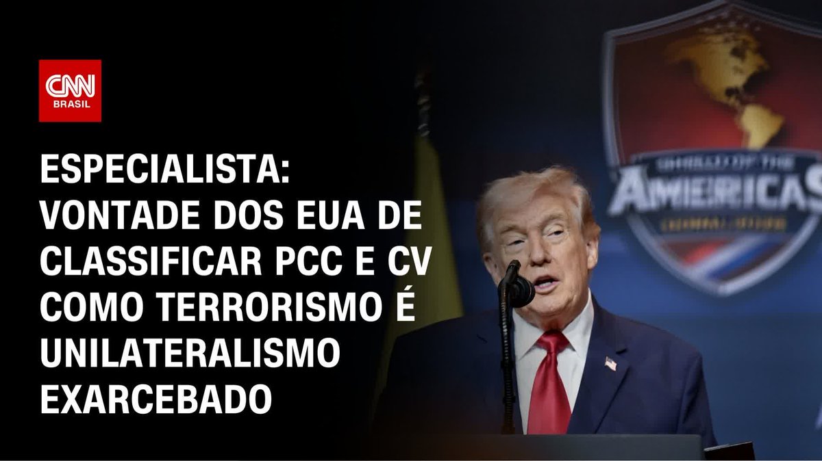 EUA classificarem PCC e CV como terrorismo é unilateralismo exacerbado, diz professor; assista #HoraH