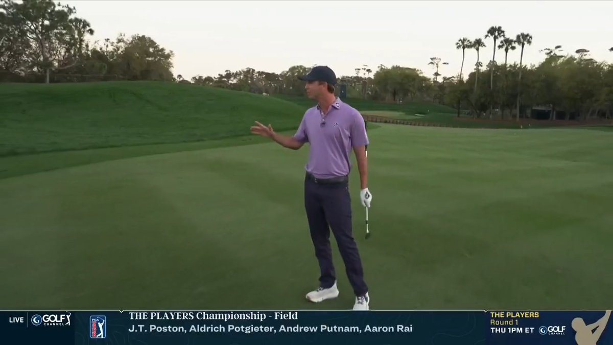 Smylie Kaufman demonstrates how to play the 4th hole at TPC Sawgrass from either the rough or from the fairway. 🏌🏻♂️ Smylie Kaufman (you're going to want to see where his first and third shots end up 😮)