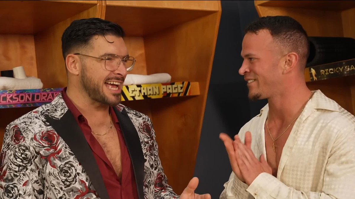 .“All Ego” Ethan Page and Ricky Saints are feeling CONFIDENT ahead of Tonight's Tag Team Main Event! 💪