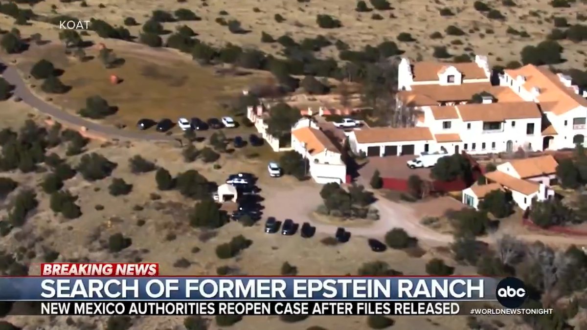 Authorities are searching a ranch in New Mexico that belonged to convicted sex offender Jeffrey Epstein as part of an investigation into sex abuse allegations at the ranch. Pierre Thomas has the latest.