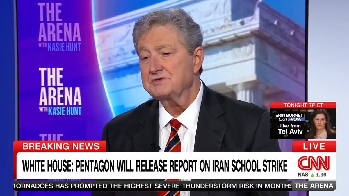 GOP Sen. John Kennedy admits Trump likely bombed a girls' school in Iran: "The kids are still dead. I think it was a horrible, horrible mistake. I wish it hadn't have happened. I'm sorry it happened. ... That's the sort of thing Russia does"