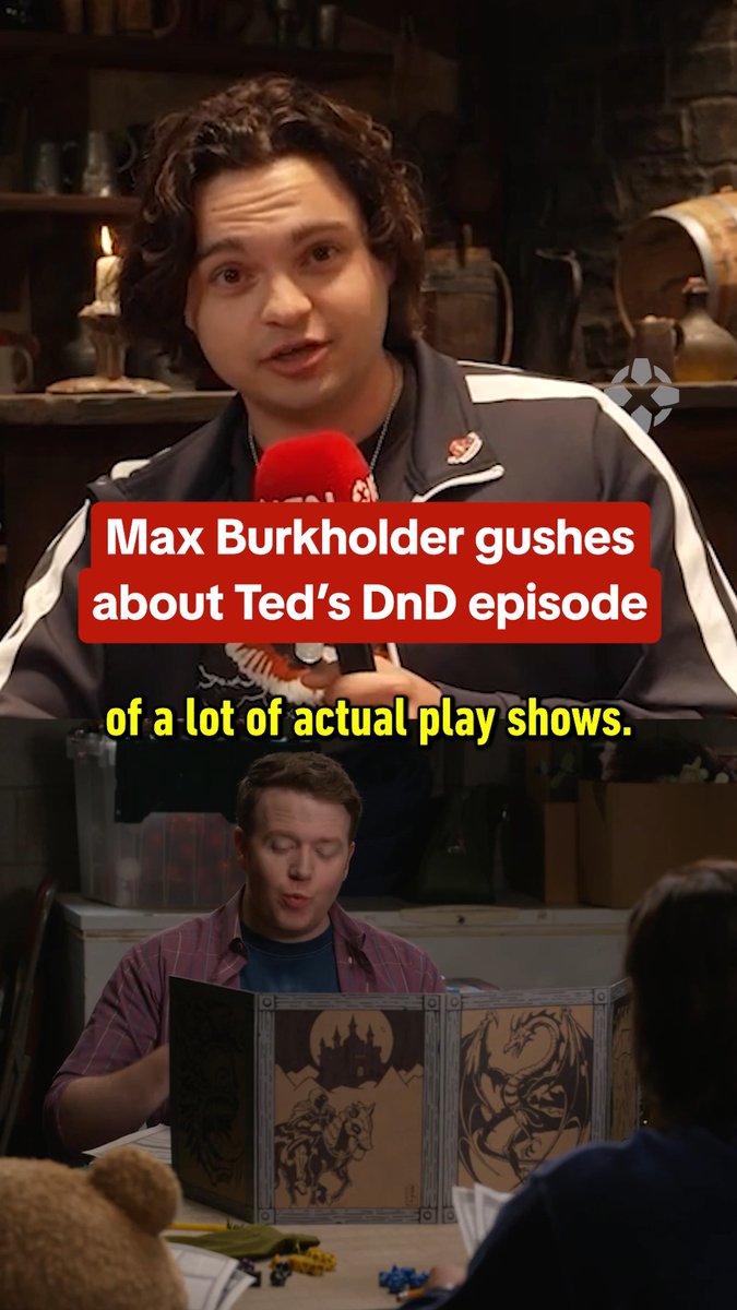 Ted's Max Burkholder was REALLY excited for season 2's DnD episode. Scott Grimes? Not so much.