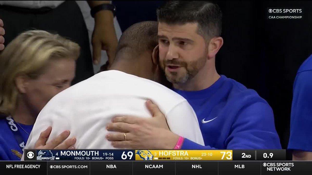 Speedy Clayton sobbing with joy into the arms of his assistant over coaching his alma mater to its first NCAA Tournament in 24 years is why March is the greatest month and college basketball is so beautiful.