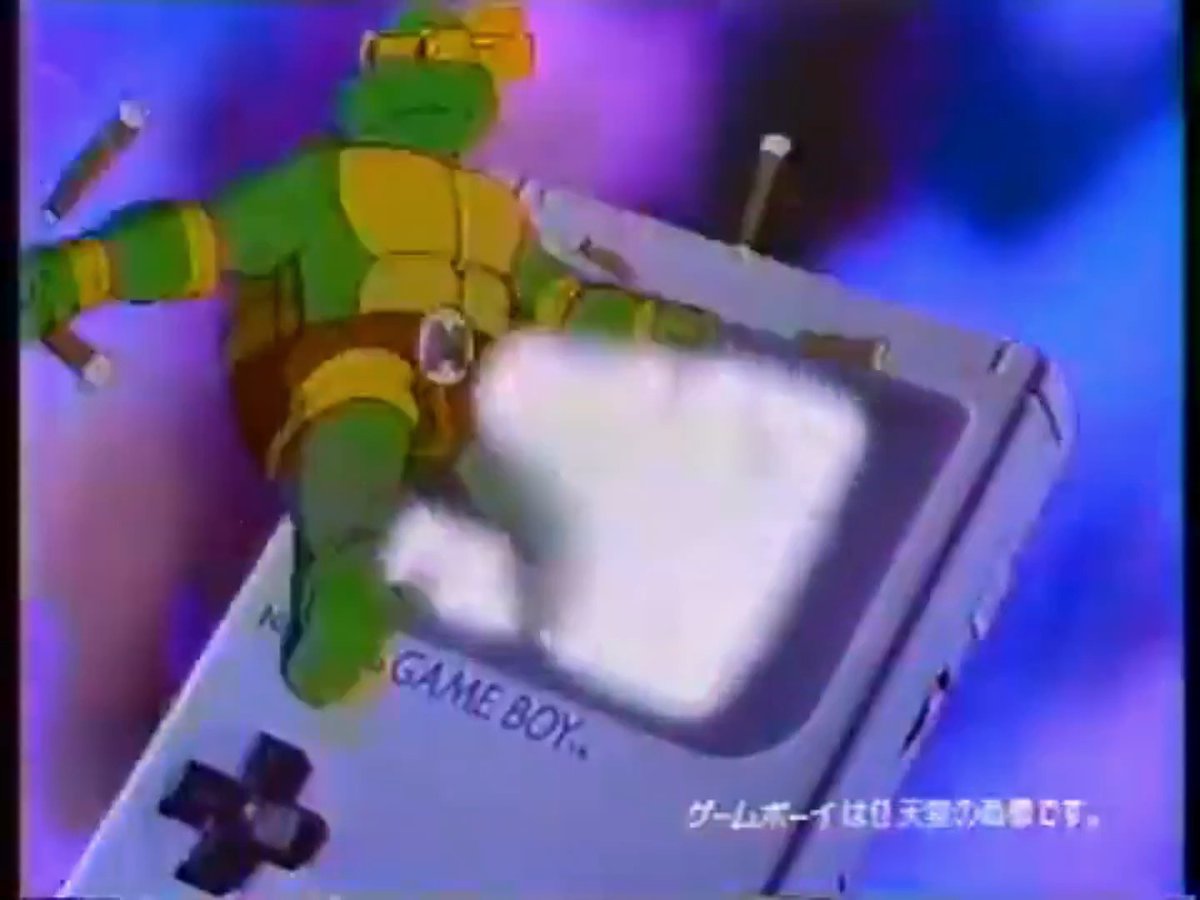 Japanese TV advertisement - Teenage Mutant Ninja Turtles: Fall Of The Foot Clan Game Boy Konami (1990) Fun fact: The music composer for this game was Michiru Yamane (Castlevania: Symphony of the Night)