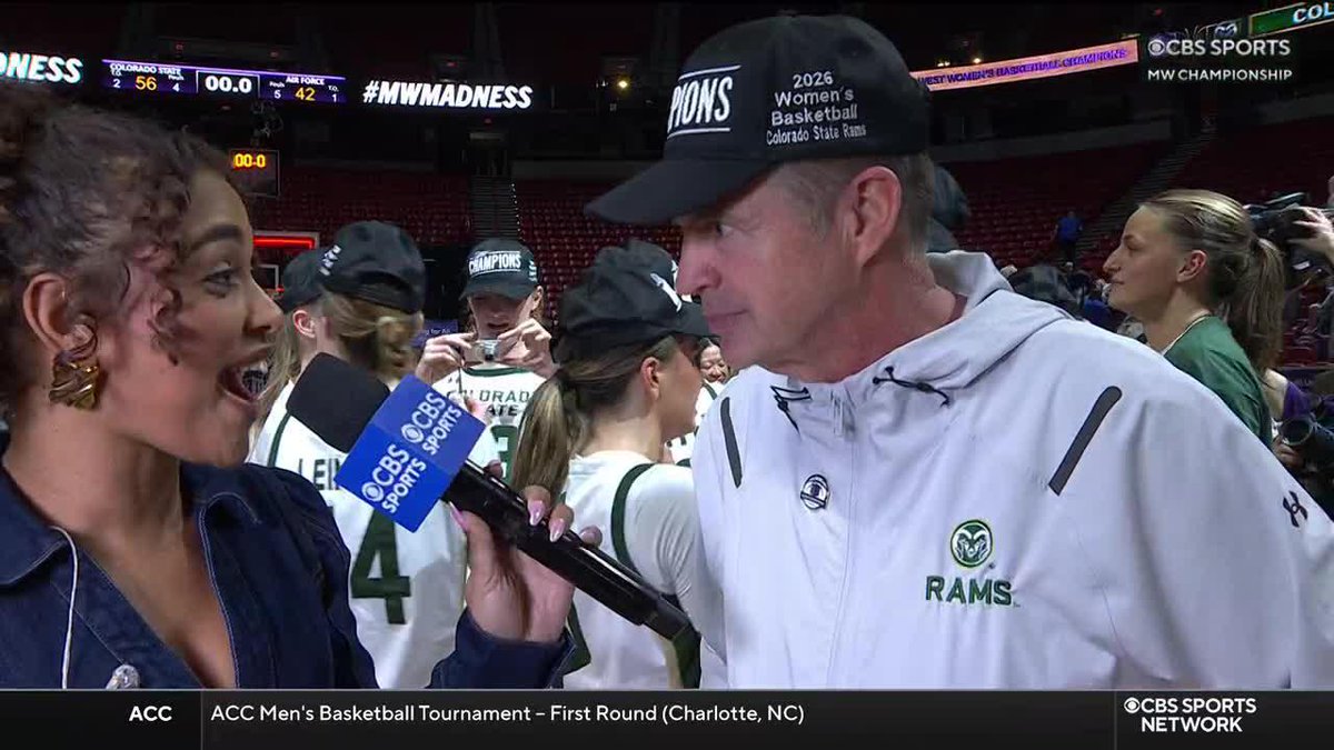 "These kids are so darn tough. That's why they're one of the top defensive teams in the country!" Ryun Williams told Ashley Nicole Moss how proud he is of this Colorado State Women's Basketball team.