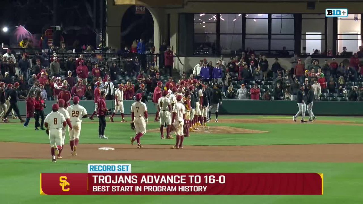 TROJANS MAKE PROGRAM HISTORY WITH 1️⃣6️⃣-0️⃣ START ‼️ USC Baseball