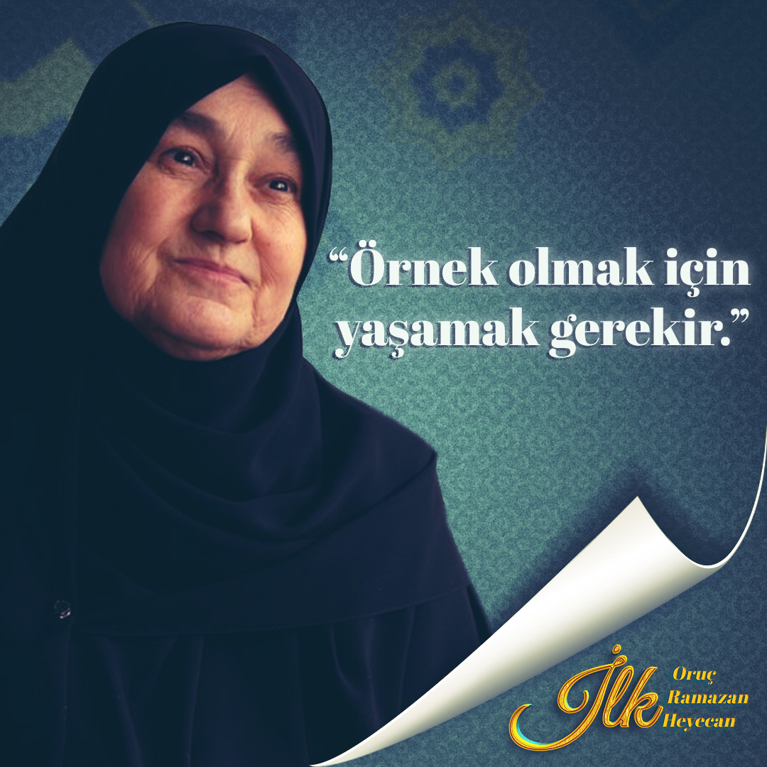 "Sahura kalkmayan, iftar sofrasında neşe saçmayan bir ebeveyn, çocuğuna ramazanın ruhunu tam olarak anlatamaz. En güzel tebliğ doğru temsildir." İlk Oruç, İlk Ramazan, İlk Heyecan'ın konuğu Saliha Erdim.