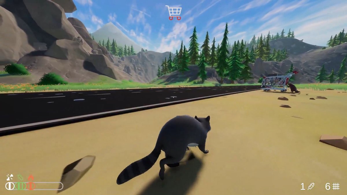 Trailer for 'Trash Day', the co-op game where you and your raccoon squad scavenge trash, fill your cart and work together to get back home