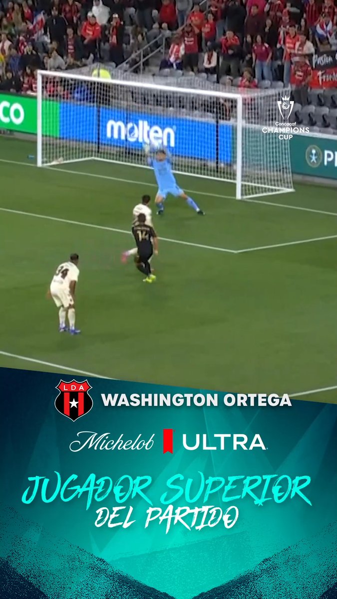 Las atajadas de Washington Ortega mantuvieron el empate en la visita de Alajuelense 🧤 El Jugador Superior del Partido presentado por Michelob Ultra 👏